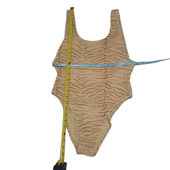 Free People It's Now Cool The Showtime One-piece Swimsuit/Bodysuit Tiger Terry - Picture 8 of 10